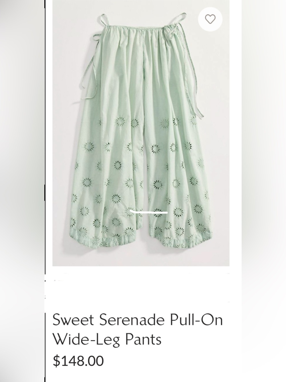 Free People sweet Serenade pull-on Eyelet Wide-Leg Pants - Picture 13 of 16